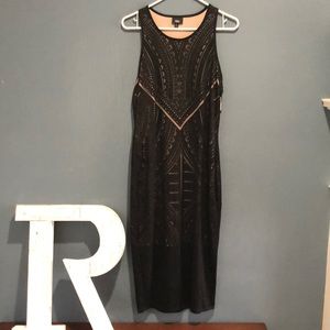 Massimo laser cut cocktail dress